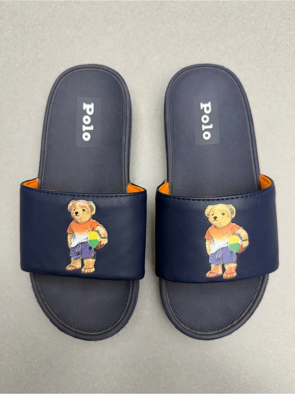 Kids Polo Ralph Lauren Polo Bear Slides 1Y